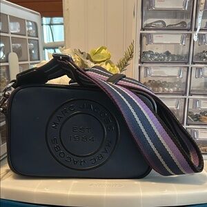 Marc Jacobs Navy and Purple Belt Bag